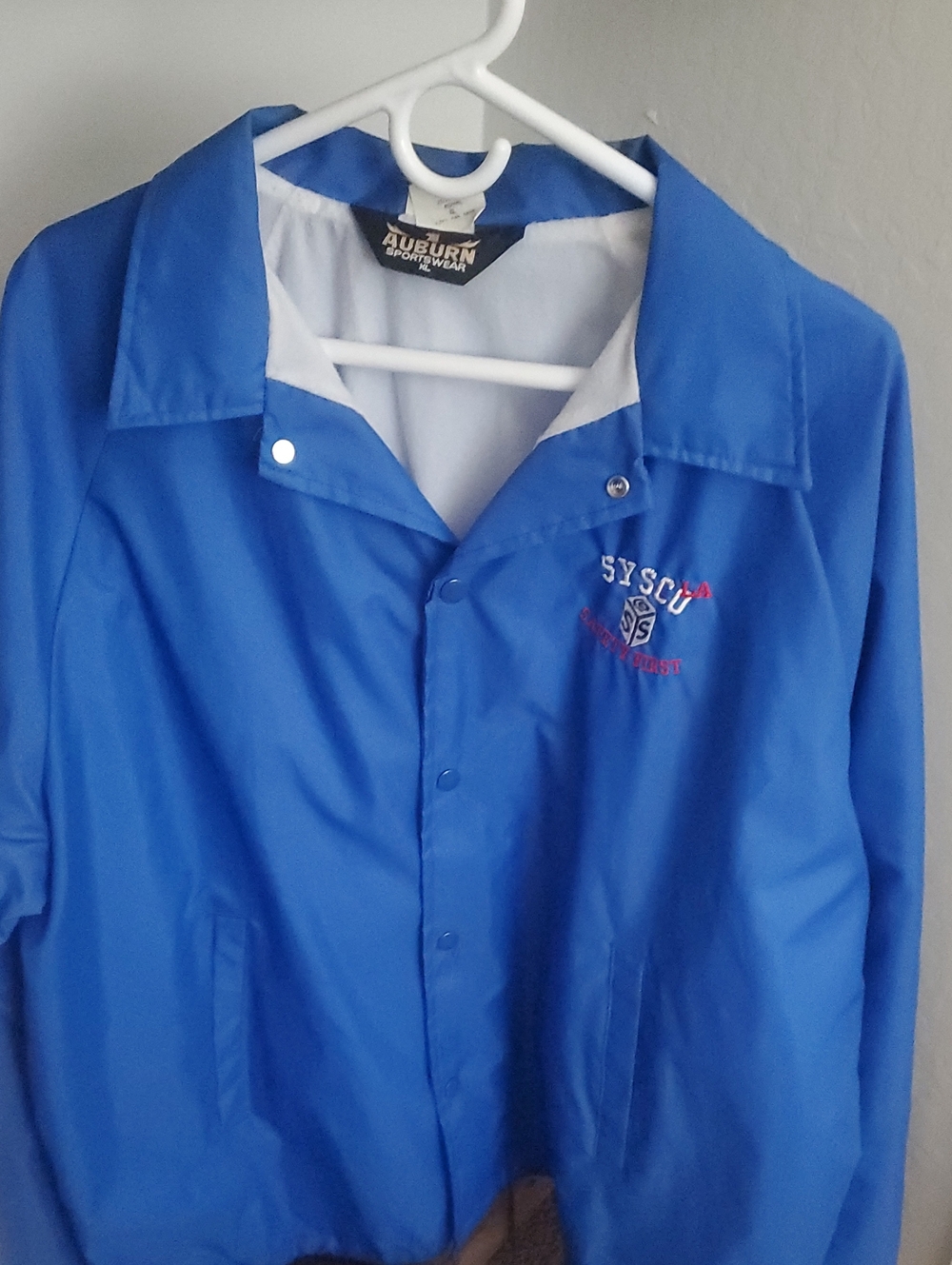 SYSCO Men’s Royal Blue Windbreaker Jacket